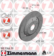100.3366.70 Brzdový kotouč FORMULA Z BRAKE DISC ZIMMERMANN