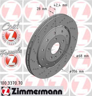 100.3370.70 Brzdový kotouč FORMULA Z BRAKE DISC ZIMMERMANN