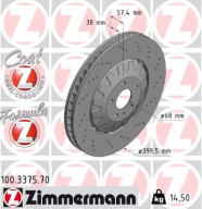 100.3375.70 Brzdový kotouč FORMULA Z BRAKE DISC ZIMMERMANN