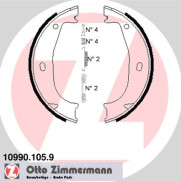 10990.105.9 Sada brzdových čelistí, parkovací brzda ZIMMERMANN