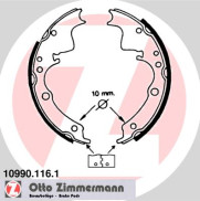 10990.116.1 Sada brzdových čelistí ZIMMERMANN