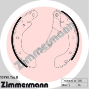 10990.156.8 ZIMMERMANN sada brzdových čeľustí 10990.156.8 ZIMMERMANN