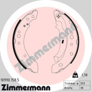 10990.158.5 ZIMMERMANN sada brzdových čeľustí 10990.158.5 ZIMMERMANN