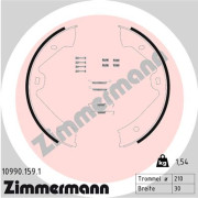 10990.159.1 Sada brzdových čelistí, parkovací brzda ZIMMERMANN