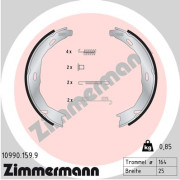 10990.159.9 Sada brzdových čelistí, parkovací brzda ZIMMERMANN