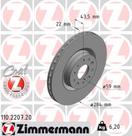 110.2207.20 Brzdový kotouč COAT Z ZIMMERMANN