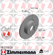 110.2208.20 Brzdový kotouč COAT Z ZIMMERMANN