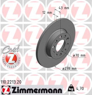 110.2213.20 Brzdový kotouč COAT Z ZIMMERMANN