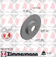 110.2219.20 Brzdový kotouč COAT Z ZIMMERMANN