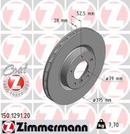 150.1291.20 Brzdový kotouč COAT Z ZIMMERMANN