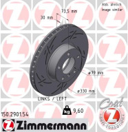 150.2901.54 Brzdový kotouč BLACK Z ZIMMERMANN