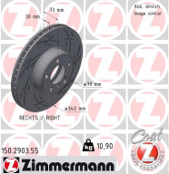 150.2903.55 Brzdový kotouč BLACK Z ZIMMERMANN