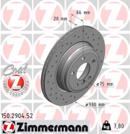 150.2904.52 Brzdový kotouč SPORT BRAKE DISC COAT Z ZIMMERMANN