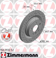 150.2932.52 Brzdový kotouč SPORT BRAKE DISC COAT Z ZIMMERMANN