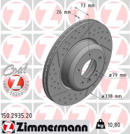 150.2935.20 ZIMMERMANN brzdový kotúč 150.2935.20 ZIMMERMANN