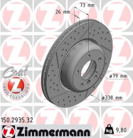 150.2935.32 ZIMMERMANN brzdový kotúč 150.2935.32 ZIMMERMANN