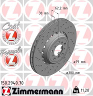 150.2940.70 Brzdový kotouč FORMULA Z BRAKE DISC ZIMMERMANN
