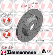 150.2943.70 Brzdový kotouč FORMULA Z BRAKE DISC ZIMMERMANN