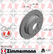 150.3437.52 Brzdový kotouč SPORT BRAKE DISC COAT Z ZIMMERMANN