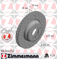 150.3441.52 Brzdový kotouč SPORT BRAKE DISC COAT Z ZIMMERMANN