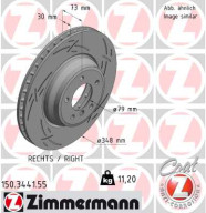 150.3441.55 ZIMMERMANN brzdový kotúč 150.3441.55 ZIMMERMANN