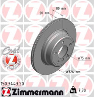 150.3443.20 ZIMMERMANN brzdový kotúč 150.3443.20 ZIMMERMANN
