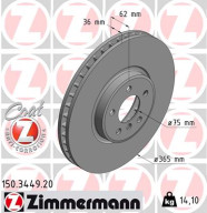 150.3449.20 Brzdový kotouč COAT Z ZIMMERMANN