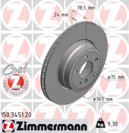 150.3451.20 ZIMMERMANN brzdový kotúč 150.3451.20 ZIMMERMANN