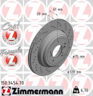 150.3454.70 Brzdový kotouč FORMULA Z BRAKE DISC ZIMMERMANN