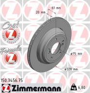 150.3456.75 Brzdový kotouč FORMULA Z BRAKE DISC ZIMMERMANN