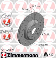 150.3460.70 Brzdový kotouč FORMULA Z BRAKE DISC ZIMMERMANN