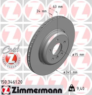 150.3461.20 ZIMMERMANN brzdový kotúč 150.3461.20 ZIMMERMANN