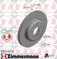 150.3461.32 Brzdový kotouč FORMULA F COAT Z ZIMMERMANN