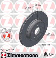150.3461.52 Brzdový kotouč SPORT BRAKE DISC COAT Z ZIMMERMANN