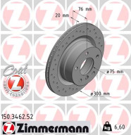 150.3462.52 Brzdový kotouč SPORT BRAKE DISC COAT Z ZIMMERMANN