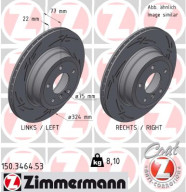 150.3464.53 Brzdový kotouč BLACK Z ZIMMERMANN