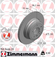 150.3466.20 ZIMMERMANN brzdový kotúč 150.3466.20 ZIMMERMANN