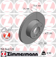 150.3467.20 Brzdový kotouč COAT Z ZIMMERMANN