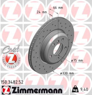 150.3482.52 Brzdový kotouč SPORT BRAKE DISC COAT Z ZIMMERMANN