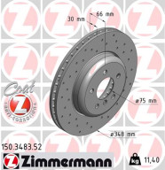 150.3483.52 Brzdový kotouč SPORT BRAKE DISC COAT Z ZIMMERMANN