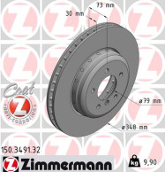 150.3491.32 Brzdový kotouč FORMULA F COAT Z ZIMMERMANN