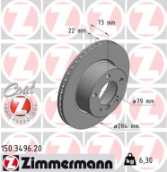 150.3496.20 Brzdový kotouč COAT Z ZIMMERMANN