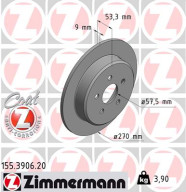 155.3906.20 Brzdový kotouč COAT Z ZIMMERMANN