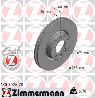 180.3026.20 Brzdový kotouč COAT Z ZIMMERMANN