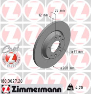 180.3027.20 Brzdový kotouč COAT Z ZIMMERMANN