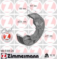 180.5109.20 ZIMMERMANN brzdový bubon 180.5109.20 ZIMMERMANN