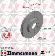 185.3955.20 ZIMMERMANN brzdový kotúč 185.3955.20 ZIMMERMANN