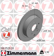 200.2529.20 Brzdový kotouč COAT Z ZIMMERMANN