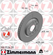 200.2534.20 Brzdový kotouč COAT Z ZIMMERMANN