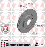 200.2538.20 Brzdový kotouč COAT Z ZIMMERMANN